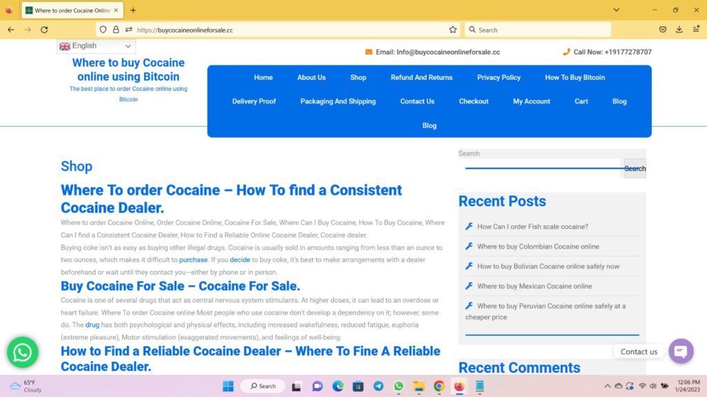 Where to buy Cocaine in 2023 online